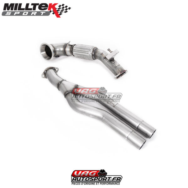 Downpipe 100 mm avec remplacement de catalyseur - Audi RS3 Sportback S-Tronic (8P) (2011-2012) - SSXAU344 - Milltek