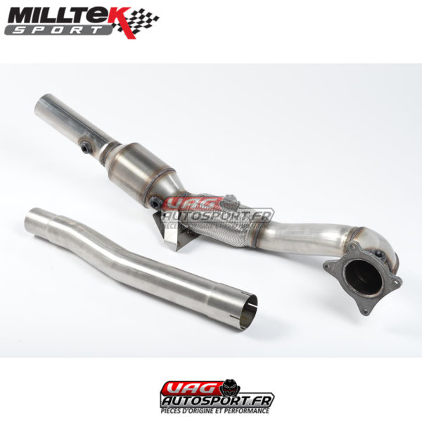 Downpipe + CataSport Hi-Flow HJS 200 CPSI - Audi TTS 8J 2.0 TFSI EA113 Quattro (2008-2014) - SSXAU204 - Milltek