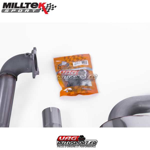 Downpipe moulée 76 mm + CataSport Hi-Flow 200 CPSI - VW Golf Mk5 GTi 2.0 TFSI (2004-2009) - SSXVW390 - Milltek