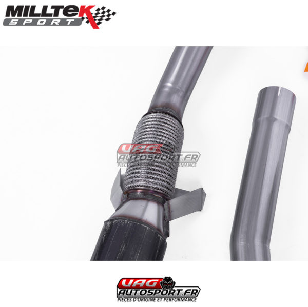 Ligne Complète + Cata HiFlow Race 200 CPSI - Race 76mm - VW Scirocco R 2.0 TSI - SSXVW144 - Milltek