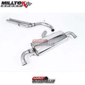 Ligne Race après catalyseur origine - Sans Intermédiaire - Avec Valves Active - AUDI TTRS 8J - 2.5 TFSI - SSXAU253 - Milltek