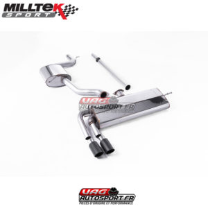 Ligne après cata / FAP - Look GTD -Sorties Dual Jet-80 Carbone - VW Golf Mk7.5 1.5 TSI Evo GT & R-Line (2017+) - SSXVW519 - Milltek