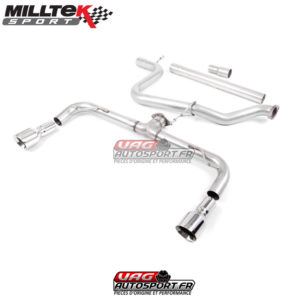 Ligne après cata - Look GTI - Sorties Dual GT100 - VW Golf MK7 GTD 2.0 TDI 185cv (2013+) - SSXVW247 - Milltek