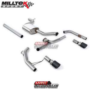 Ligne après cata - Sorties Quad Jet-100 Carbone - VW Jetta Mk7 (MQB) GLi 2.0T (2019+) - SSXVW607 - Milltek