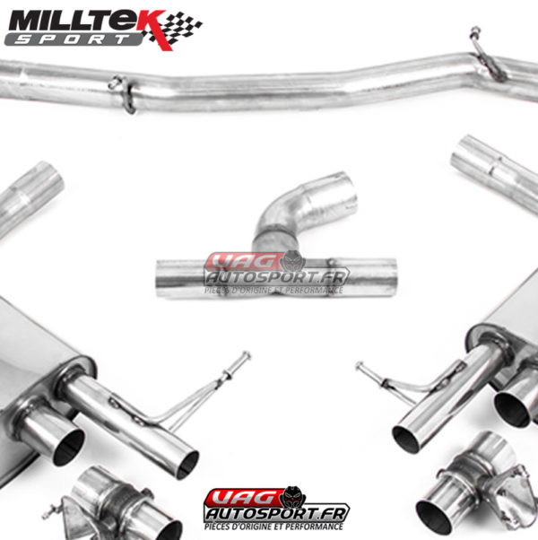 Ligne d'échappement après filtre à particules - VW Arteon 2.0TSI 280cv - SSXVW624 - Milltek – Image 4