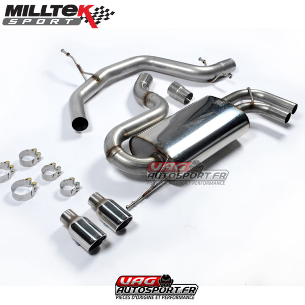 Demi-Ligne d'échappement inox - VW Golf 5 GTI - Audi A3 8P - SEAT Leon (1P) FR/CUPRA  - SSXVW147 - Milltek – Image 2