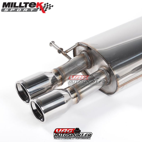 Demi Ligne / Cat-Back avec Intermédiaire - VW Polo Mk4 GTi 1.8T - SSXVW109 - Milltek – Image 3