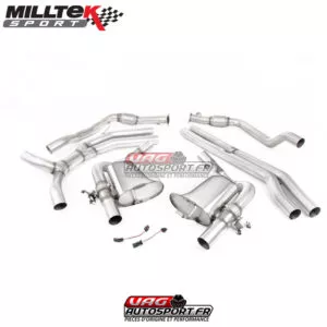Cat-Back / Demi-ligne d'échappement sans intermédiaire  - Audi RS4 B9 - 2.9 V6 Turbo Avant Non GPF- SSXAU804 - Milltek