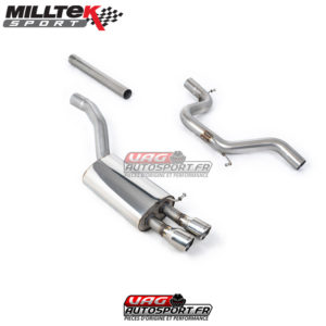 :Demi Ligne d'échappement / Cat-Back avec Intermédiaire - Skoda Octavia 1Z vRS 2.0 TFSi EA113 & vRS 2.0 TSI EA888 - SSXSK006 - Milltek