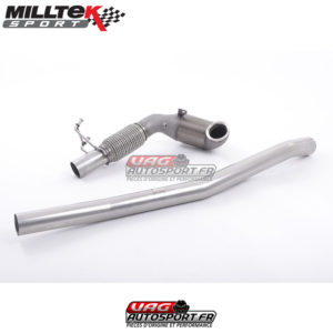 Descente de Turbo mouléé avec Cata Sport Hi-Flow HJS 200 CPSI - Montage obligatoire avec ligne Milltek - SSXAU381 - Milltek