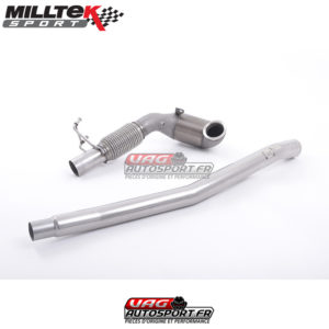Descente de Turbo moulée avec Cata Sport Hi-Flow HJS 200 CPSI - Montage obligatoire avec ligne origine - SSXVW349 - Milltek
