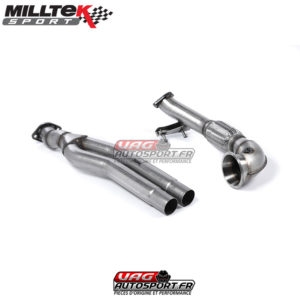 Downpipe 100mm + Décata - Audi RS3 Sportback (8V MQB) - Avant restylage (2015-2017) - SSXAU593 - Milltek