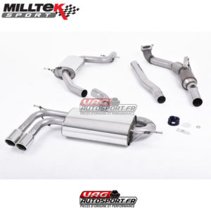 Ligne Complète + CataSport Hi-Flow - Sorties Twin Jet 80 - Audi A3 1.8 TSi 2WD - 3 Portes (2008-2012) - SSXAU260 - Milltek