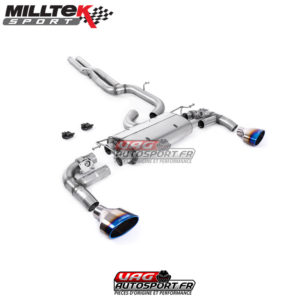 Ligne après FAP - Avec Valves - Sorties ovales Titanium Burnt - Seat Cupra Formentor VZ5 2.5 TFSI 390cv 4Drive - FAP (2021+) - SSXSE266 - Milltek