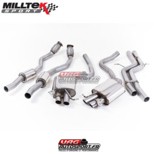 Ligne après cata - Sans intermédiaire - Downpipes avec silencieux - Audi RS5 B8 Coupe (2010-2015) - SSXAU334 - Milltek