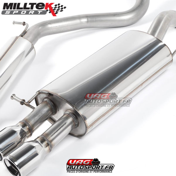 Demi Ligne / Cat-Back avec Intermédiaire - VW Polo Mk4 GTi 1.8T - SSXVW109 - Milltek – Image 4