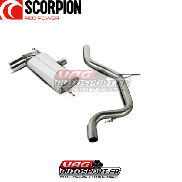 Cat-back sans silencieux intermédiaire pour SEAT Leon II (1P) - SSTS008 - Scorpion – Image 4