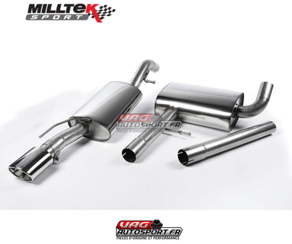 Ligne après catalyseur - Avec silencieux intermédiaire - Avant 1992 - Sortie Ovale - VW Corrado VR6 - (1988 - 1991) - MCXVW212 - Milltek