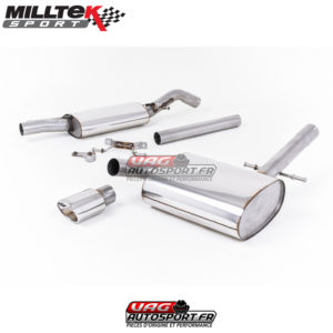 Ligne après catalyseur - Avec silencieux intermédiaire - Sortie Ovale - VW Corrado G60 1.8 - (1988 - 1991) - MCXVW220 - Milltek
