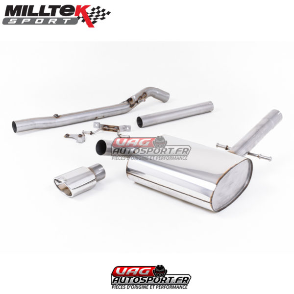 Ligne après catalyseur - Sans silencieux intermédiaire - Sortie Ovale - VW Corrado G60 1.8 - (1988 - 1991) - MCXVW222 - Milltek