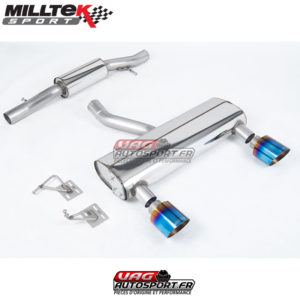 Ligne après catalyseur - Avec silencieux intermédiaire - Sorties GT115 Titanium Burnt - Audi TT 3.2 Quattro - SSXAU1039 - Milltek