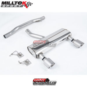Ligne après catalyseur - Sans silencieux intermédiaire - Sorties GT115 Titanium - Audi TT 3.2 Quattro - SSXAU1044 - Milltek