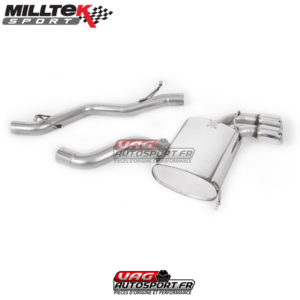 Demi-ligne (CatBack) - Sans silencieux intermédiaire - Audi S3 8P 2.0 TFSI Quattro - SSXAU123 - Milltek