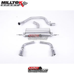 Demi-ligne (CatBack) - Necessite Valance 3.2 V6 - Homologué - Dual Jet 100 - Audi TT Mk2 2.0 TFSi 2WD - (2006 - 2011) - SSXAU143 - Milltek