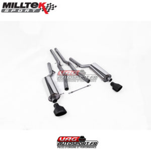 Demi-ligne (CatBack) - Sans silencieux intermédiaire - Sorties Ovales Black - Audi RS6 C5 V8 Bi-Turbo Saloon et Avant - (2002 - 2004) - SSXAU211 - Milltek