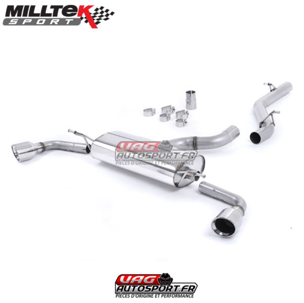 Demi-ligne (CatBack) - Sans silencieux intermédiaire - Sorties Dual Jet 100 - Audi TT Mk2 3.2 Quattro - (2006 - 2010) - SSXAU258 - Milltek