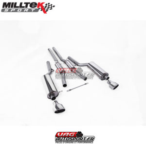 Demi-ligne (CatBack) Sorties Ovales - Audi RS6 C5 V8 Bi-Turbo Saloon et Avant - (2002 - 2004) - SSXAU354 - Milltek