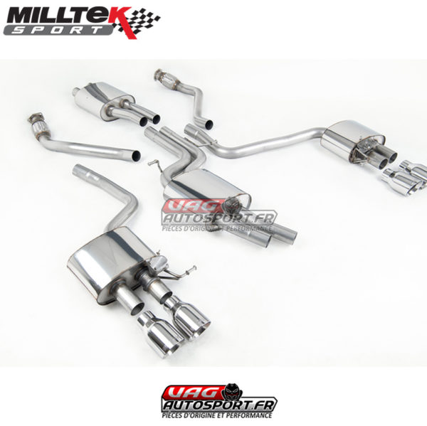 Demi-ligne (CatBack) - Avec silencieux Arrière Audi SQ5 3.0 TFSI Supercharged - (2013 - 2016) - SSXAU506 - Milltek