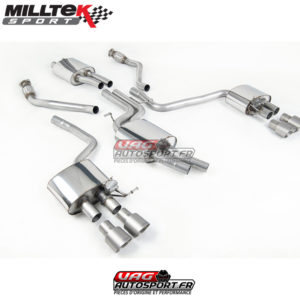 Demi-ligne (CatBack) - Avec silencieux Arrière - Sorties Quad GT100 Titane - Audi SQ5 3.0 TFSI Supercharged - (2013 - 2016) - SSXAU507 - Milltek