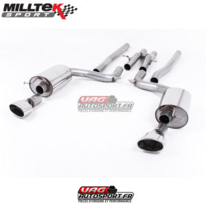 Demi-ligne (CatBack) - Sans silencieux intermédiaire - Sorties Ovales - Audi RS6 C6 5.0 V10 Bi-Turbo Quattro - (2008 - 2010) - SSXAU602 - Milltek