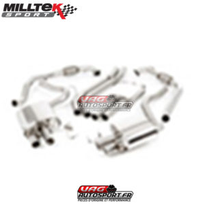Demi-ligne (CatBack) Homologué - Sorties Quad Jet 100 Carbone - Audi S5 3.0 V6 Turbo B9 (2017+) - SSXAU683 - Milltek