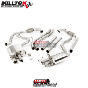 Demi-ligne (CatBack) - Sans silencieux intermédiaire - Avec Valves - Sorties Ovales - Audi S5 3.0 V6 Turbo Coupe Uniquement B9 (2017+) - SSXAU714 - Milltek