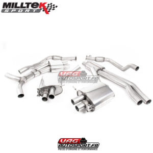 Demi-ligne (Cat-Back) Sorties Ovales Black - Audi RS5 B9 2.9 V6 Turbo Coupe - (Sans FAP) - SSXAU754 - Milltek