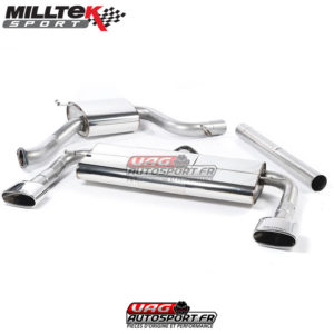 Demi-ligne (CatBack) Sorties Ovales - Seat Leon Cupra 280 2.0 TSI 280 / 290 cv - (Sans FAP) - SSXSE157 - Milltek