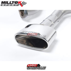 Demi-ligne (CatBack) - Avec silencieux intermédiaire - Sans silencieux Arrière - Sorties Ovales - Seat Leon Cupra 280 2.0 TSI 280 / 290 cv - (Sans FAP) - SSXSE159 - Milltek