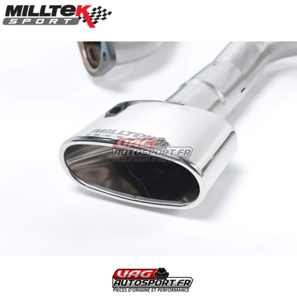 Demi-ligne (CatBack) - Avec silencieux intermédiaire - Sans silencieux Arrière - Sorties Ovales - Seat Leon Cupra 280 2.0 TSI 280 / 290 cv - (Sans FAP) - SSXSE159 - Milltek