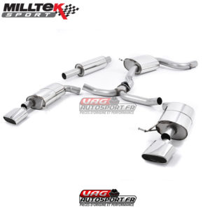 Demi-ligne (CatBack) Sorties Ovales - Seat Leon Cupra ST 2.0 TSI 280 / 290 cv - (Sans FAP) - (2015+) - SSXSE168 - Milltek