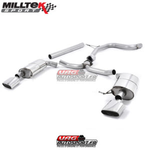 Demi-ligne (CatBack) - Sans silencieux intermédiaire - Sorties Ovales - Seat Leon Cupra ST 2.0 TSI 280 / 290 cv - (Sans FAP) - (2015+) - SSXSE172 - Milltek