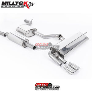 Demi-ligne (CatBack) Homologué Seat Leon FR 1.8 TSI 180PS SC et 5 Portes - (2013+) - SSXSE188 - Milltek