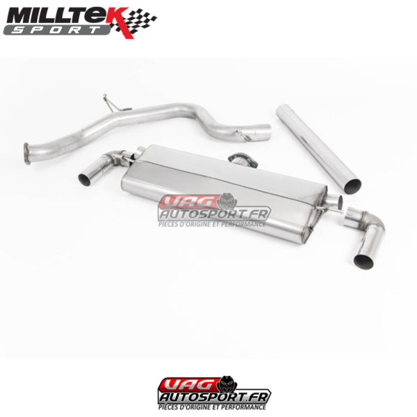Demi-ligne (CatBack) - Sans silencieux primaire - Sans silencieux intermédiaire - Sorties Ovales - Seat Leon Cupra 300 2.0 TSI - (Sans FAP) - (2018 - 2019) - SSXSE211 - Milltek
