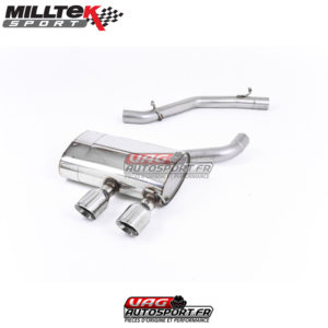 Demi-ligne (CatBack) - Sans silencieux intermédiaire - Sorties Dual GT100 - VW Golf MK5 R32 3.2 V6 - SSXVW133 - Milltek