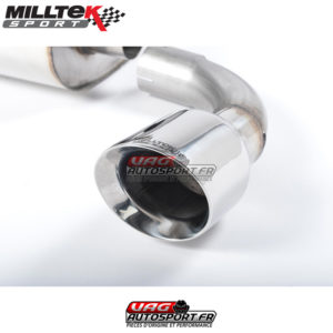Demi-ligne (CatBack) - Sans silencieux intermédiaire - Sorties GT100 - VW Golf Mk4 R32 3.2 V6 4WD - SSXVW136 - Milltek