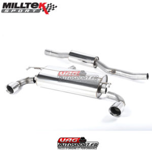 Demi-ligne (CatBack) - Avec silencieux intermédiaire - Sorties GT100 - VW Golf Mk4 R32 3.2 V6 4WD - SSXVW137 - Milltek