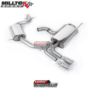 Demi-ligne (CatBack) - Avec silencieux intermédiaire - Homologué VW Golf Mk5 GTi Edition 30 2.0 TFSI 230cv EA113 - SSXVW158 - Milltek