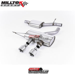 Demi-ligne (Cat-Back) Sorties Dual GT100 - VW Golf Mk6 R 2.0TSI EA113 270cv - SSXVW163 - Milltek