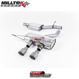 Demi-ligne (Cat-Back) Sorties Dual GT100 Titane - VW Golf Mk6 R 2.0TSI EA113 270cv - SSXVW164 - Milltek